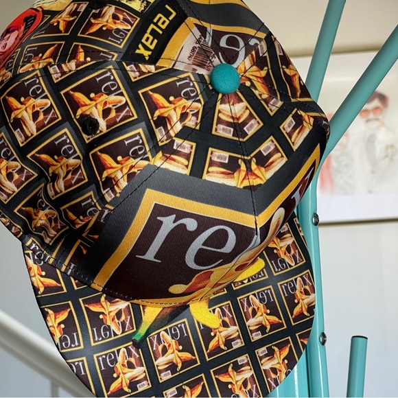 Relax: "Banana Massage" Wearable Watercolor Artisan SnapBack Flat Bill Hat / Cap - Picture 5 of 7